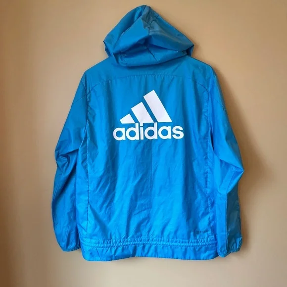 Adidas women’s Size M Logo Running Windbreaker - Picture 1 of 7